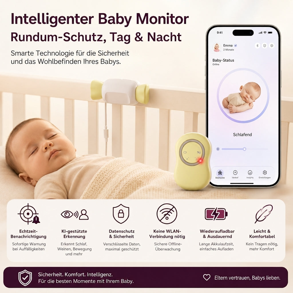Kontaktloser 60GHz Millimeterwellen-Radar intelligenter Baby-Monitor